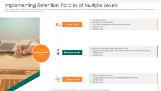 Implementing Retention Policies At Multiple Levels Strategic Human Resource Retention Management