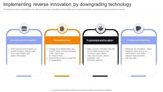 Implementing Reverse Innovation By Downgrading Technology