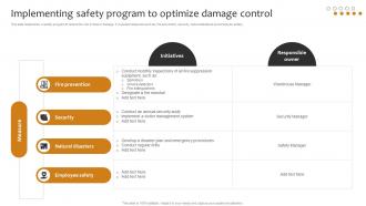 Implementing Safety Program To Optimize Damage Control Implementing Cost Effective Warehouse Stock