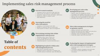 Implementing Sales Risk Management Process Powerpoint Presentation Slides V Editable Appealing