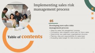 Implementing Sales Risk Management Process Powerpoint Presentation Slides V Aesthatic Appealing