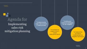 Implementing Sales Risk Mitigation Planning Powerpoint Presentation Slides V Attractive Compatible