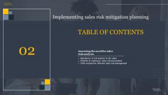 Implementing Sales Risk Mitigation Planning Powerpoint Presentation Slides V Template Researched