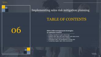 Implementing Sales Risk Mitigation Planning Powerpoint Presentation Slides V Interactive Researched