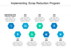 Implementing scrap reduction program ppt powerpoint presentation infographics mockup cpb