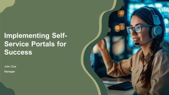 Implementing Self Service Portals For Success PPT Mockup AT