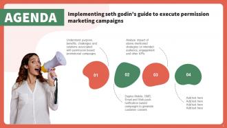 Implementing Seth Godins Guide To Execute Permission Marketing Campaigns MKT CD V Content Ready Idea