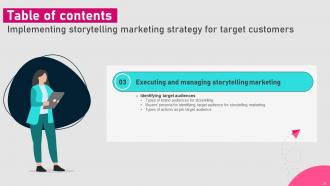 Implementing Storytelling Marketing Strategy For Target Customers MKT CD V Adaptable Compatible