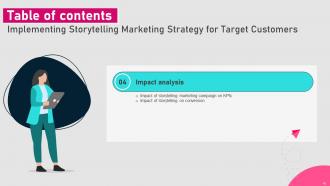 Implementing Storytelling Marketing Strategy For Target Customers MKT CD V Colorful Researched