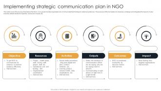 Implementing Strategic Communication Plan In NGO