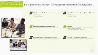 Implementing Strategies For Business Environmental Scanning Powerpoint Presentation Slides Best Pre-designed