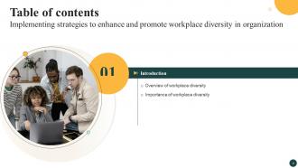 Implementing Strategies To Enhance And Promote Workplace Diversity In Organization DTE CD Slides Impressive