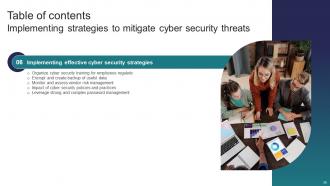 Implementing Strategies To Mitigate Cyber Security Threats Powerpoint Presentation Slides Appealing Pre-designed