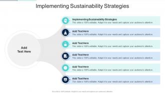 Implementing Sustainability Strategies In Powerpoint And Google Slides Cpb