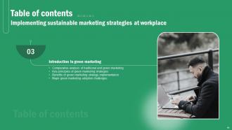 Implementing Sustainable Marketing Strategies At Workplace MKT CD V Graphical Informative