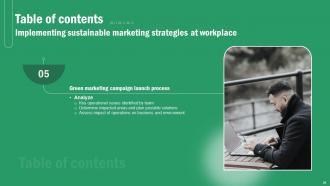 Implementing Sustainable Marketing Strategies At Workplace MKT CD V Image Analytical