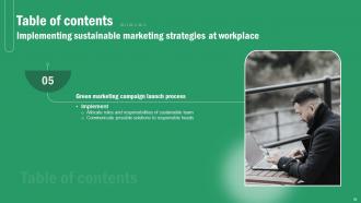 Implementing Sustainable Marketing Strategies At Workplace MKT CD V Customizable Analytical
