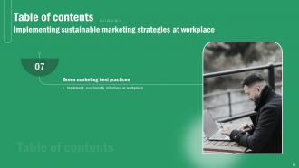 Implementing Sustainable Marketing Strategies At Workplace MKT CD V Aesthatic Analytical