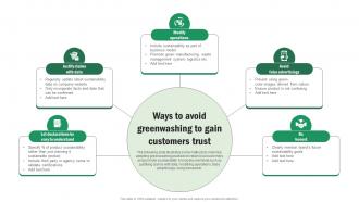 Implementing Sustainable Marketing Ways To Avoid Greenwashing To Gain Customers MKT SS V