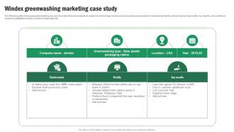Implementing Sustainable Marketing Windex Greenwashing Marketing Case Study MKT SS V