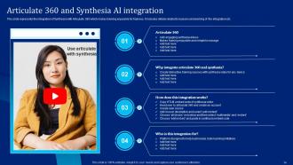 Implementing Synthesia For Creating Quality Videos AI CD V Professional Content Ready