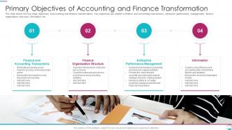 Implementing Transformation Restructure Accounting Primary Objectives Of Accounting Finance
