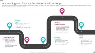 Implementing Transformation Restructure Finance Transformation Roadmap