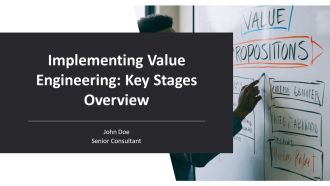 Implementing Value Engineering Key Stages Overview PPT Mockup AT