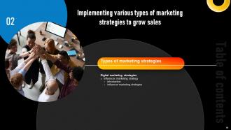 Implementing Various Types Of Marketing Strategies To Grow Sales Complete Deck Strategy CD Image Professionally