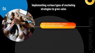 Implementing Various Types Of Marketing Strategies To Grow Sales Complete Deck Strategy CD Appealing Professionally