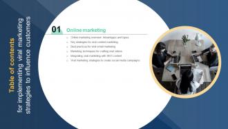 Implementing Viral Marketing Strategies To Influence Customers Table Of Contents