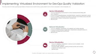 Implementing virtualized environment for devops model redefining quality assurance role it