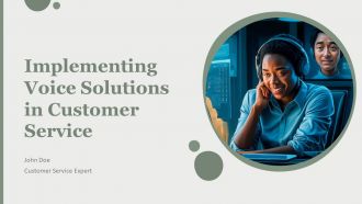 Implementing Voice Solutions In Customer Service PPT Structure AT