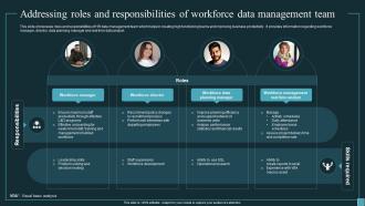 Implementing Workforce Analytics Addressing Roles And Responsibilities Of Workforce Data Analytics SS