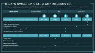 Implementing Workforce Analytics Employee Feedback Survey Form To Gather Data Analytics SS
