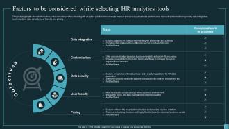 Implementing Workforce Analytics Factors To Be Considered While Selecting HR Data Analytics SS