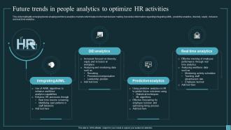 Implementing Workforce Analytics Future Trends In People Analytics To Optimize HR Data Analytics SS