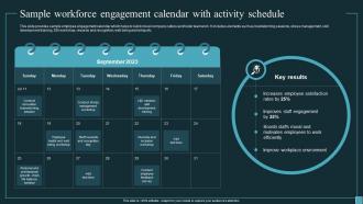 Implementing Workforce Analytics Sample Workforce Engagement Calendar With Activity Data Analytics SS
