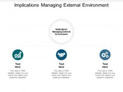 Implications managing external environment ppt powerpoint presentation model rules cpb