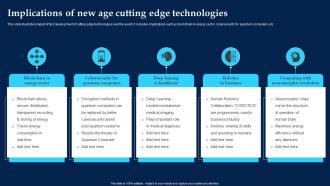 Implications Of New Age Cutting Edge Technologies