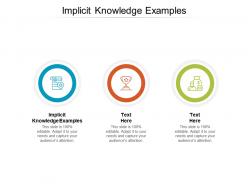 Implicit knowledge examples ppt powerpoint presentation professional maker cpb