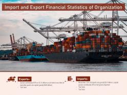 Import And Export Financial Statistics Of Organization