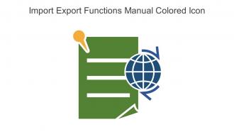 Import Export Functions Manual Colored Icon In Powerpoint Pptx Png And Editable Eps Format