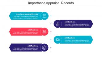 Importance Appraisal Records Ppt Powerpoint Presentation Inspiration Graphic Tips Cpb