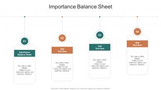 Importance Balance Sheet In Powerpoint And Google Slides Cpb