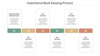 Importance Book Keeping Process Ppt Powerpoint Presentation Professional Graphics Pictures Cpb