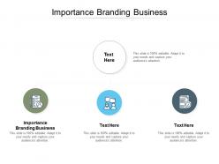 Importance branding business ppt powerpoint presentation styles designs cpb
