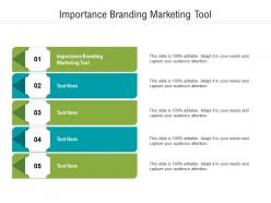 Importance branding marketing tool ppt powerpoint presentation summary inspiration cpb