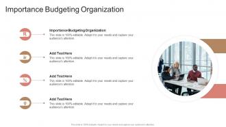 Importance Budgeting Organization In Powerpoint And Google Slides Cpb