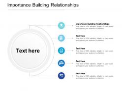 Importance building relationships ppt powerpoint presentation outline samples cpb